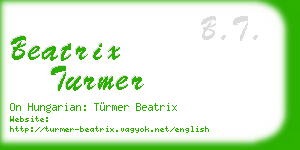 beatrix turmer business card