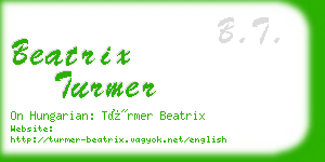 beatrix turmer business card